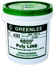 LINE POLY ELECTRICAL 1/8DIA 5200FT/PAIL (PL) - Fish Tapes